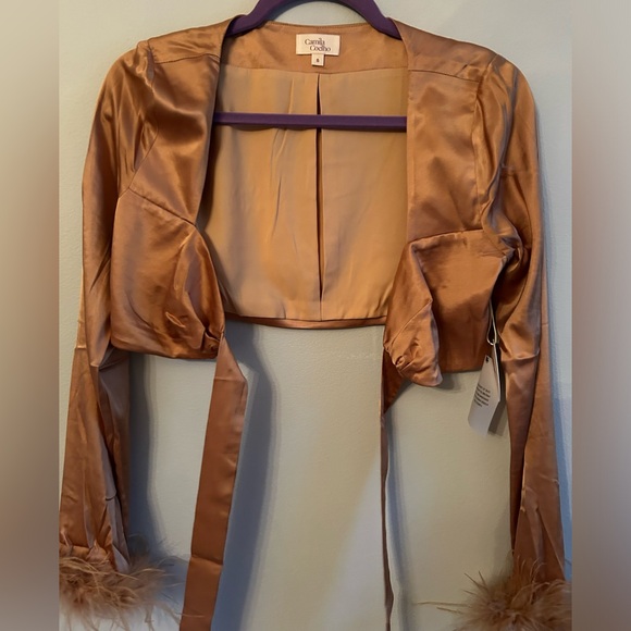 REVOLVE orange crop top - Picture 3 of 8